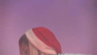 busty blonde bombshell drilled by santa claus naughty