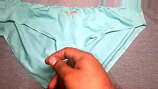 fuck in blue satin panties